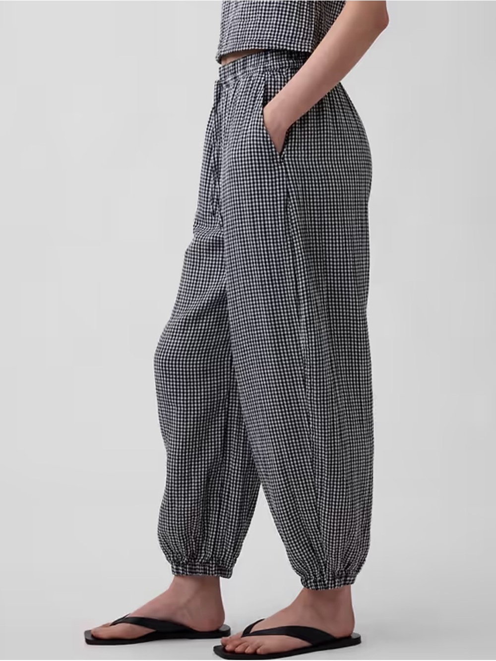 GAP Cotton Gauze Easy Joggers, medium - Picture 3 of 3